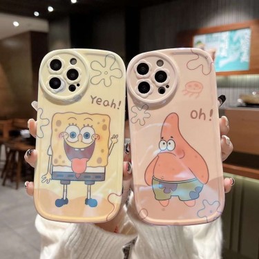 【SJ106】スポンジボブ SpongeBob/Patrick Star ❤️ アニメーション ❤️ iPhoneケース ❤️ iPhone13/Pro/Max
