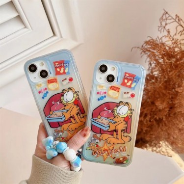 【ST08】ガーフィールド ❤️ ペンダント ❤️ 可愛い❤️ Garfield ❤️ スマホケース❤️ iPhoneケース