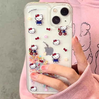 【BB36】ハローキティ❤️  Hello Kitty ❤️ 可愛い ❤️ 流砂 ❤️ スマホケース❤️ iPhoneケース