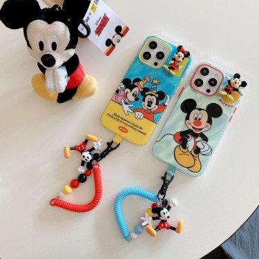 【BJ45】ミッキー ❤️ Mickey ❤️ ストラップ ❤️ 可愛い ❤️ かわいい ❤️ スマホケース❤️ iPhoneケース