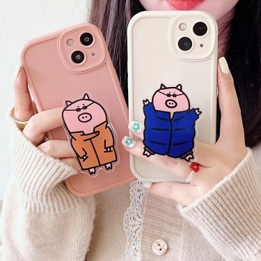 【SE35】かわいい猪ちゃん ❤️ カップル ❤️ スタンド ❤️ iPhone13 ❤️ iPhone13 Pro ❤️ iPhone13 ProMax
