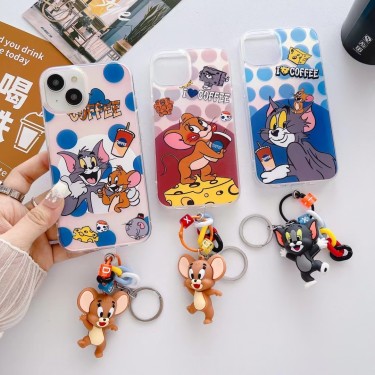 【BB33】トムとジェリー ❤️ Tom and Jerry ❤️ 可愛い ❤️ ペンダント ❤️ スマホケース❤️ iPhoneケース