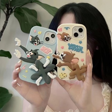 【BE37】トムとジェリー❤️ Tom and Jerry ❤️ シリコン ❤️ スマホケース❤️ iPhoneケース